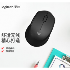 罗技（Logitech）M275鼠标 无线鼠标 办公鼠标 右手鼠标 黑色 带无线2.4G接收器